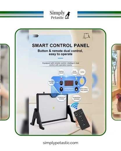 Dual Sides Temperature Display Poultry Coop Heater Chicks Warmer 35 Chick Brooder Heater
