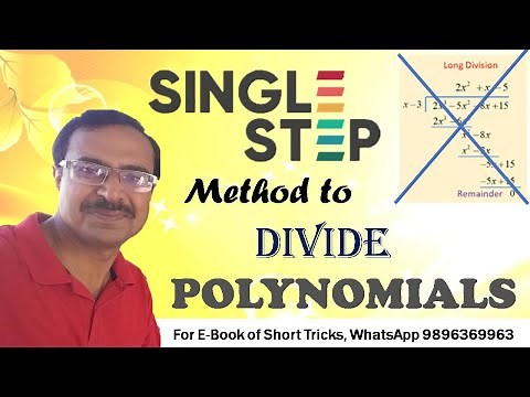Trick 110 - Divide Polynomials in a Single Step
