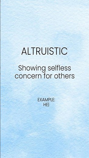 Altruistic Meaning in English | Word of the Day | English Vocabulary #wordoftheday #englishvocab