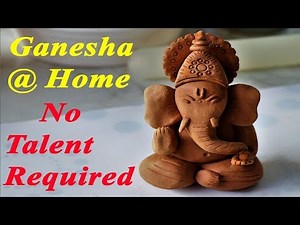 Easy Ganesh Making process at Home | Anybody Can Make This Clay Ganpati | how to make ganesh idol
