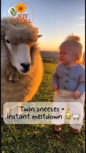 This baby and the sheep sneezed at the EXACT same time… and she laughed til she couldn’t breathe 🤣🐑 There’s something about shared sneezes that toddlers think is the peak of comedy — and honestly, they’re not wrong. 😂 What barnyard giggle-fit have your kiddos had? #toddlerlife #countrykids #farmfamily #joyscroll #familylaughs #cutereels #AI | JoyScroll