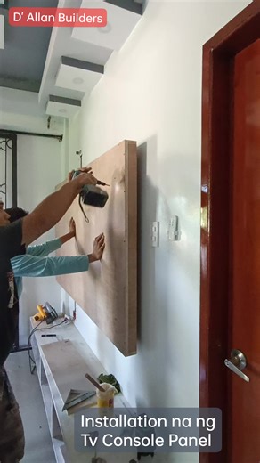 32K views · 502 reactions | Installation na ng Tv Console Panel | D' Allan Builders | Facebook