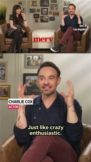 Zooey Deschanel and Charlie Cox on their puppy castmates