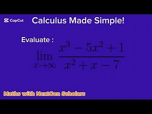 Understanding Limits at Infinity — Simplifying Complex Rational Functions