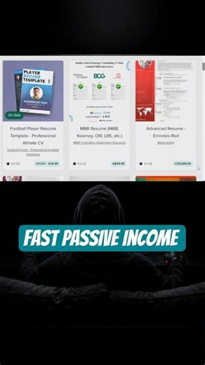 Earn Passive Income With FREE AI Resume Templates