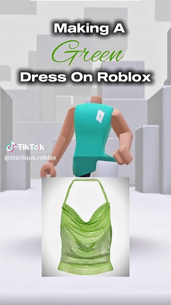 Transforming a Green Shirt into a Dress on Roblox