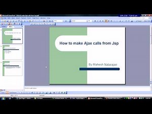 How to make Ajax calls from Jsp