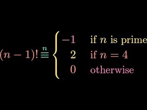 Wilson's Theorem in Modular Arithmetic
