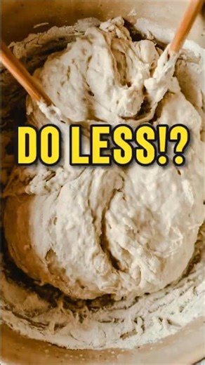 Stop Overworking Your Dough. Try This Instead #sourdough #breadtips