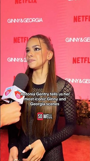 Antonia Gentry tells us MOST ICONIC Ginny & Georgia scene #ginnyandgeorgia #netflix #antoniagentry