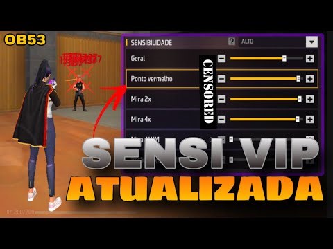 SAIU!🔥 SENSIBILIDADE ATUALIZADA!💥MELHOR SENSIBILIDADE PARA FREE FIRE!✅OB53