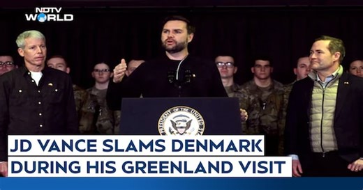 "You've Not Done Good Job": JD Vance Slams Denmark Over Greenland Security