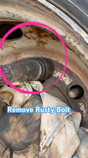 How to Remove The Rustiest Exhaust Bolt. #automobile #asmr #tools #machine #viral #video #shorts