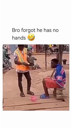 NPC SYNC on Instagram: "The moment is shocking because the whole setup convinces you completely. The guy looks genuinely helpless, sleeves tucked in, playing the part so well that people feel bad and step in to help. When someone finally gives him cash, it feels like a rare wholesome moment where kindness wins, and you’re already emotionally locked in. Then everything falls apart in seconds when he casually pulls his hands out like he forgot the entire act. The realization hits instantly, and th