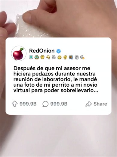 COMPLETO/ Después de que mi asesor me hiciera pedazos durante nuestra reunión de laboratorio, le mandé una foto de mi perrito a mi novio virtual para poder sobrellevarlo... #redditespañol #redditstories #askreddit #storytime