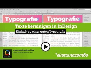 Texte bereiningen in InDesign