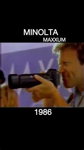 SpotTV Minolta Maxxum camera 1986