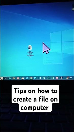 Tips on how to create files on computer