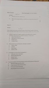 Grade 12 Tourism - Culture and HeritageActivity 3:1 Write t... | Filo