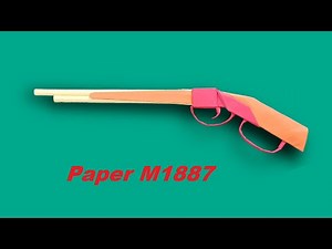 Origami Free Fire | How To Make Paper M1887 | Cách Gấp Súng Bằng Giấy | Origami Ff