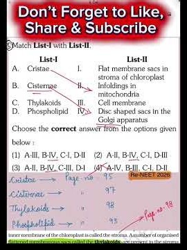 Chapter-8 | Cell : The Unit of Life ( NCERT Line + NEET PYQ )| Class 11 Biology |