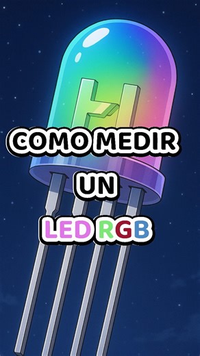 Como saber si un LED RGB funciona #electronicabasica #ingenieriaelectronica #ledrgb | Circuitos Listos