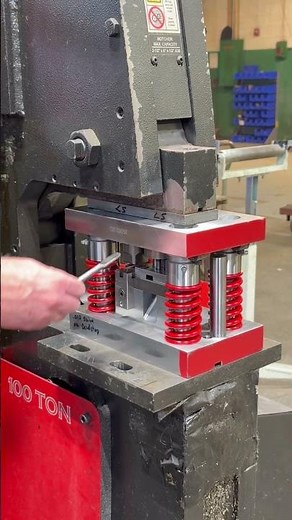 Rod Smash Trim & Punch on a CST 100 Ton Ironworker!#shorts #construction #metalworkingtips #machine