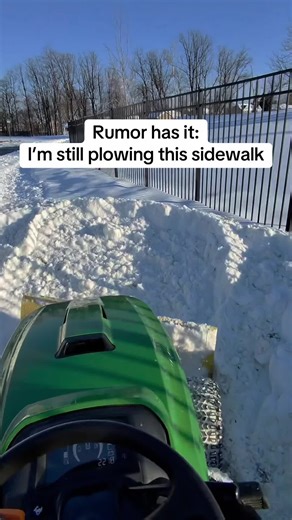 John Deere Snowplow Sidewalk Plowing Humour