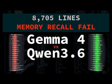 Qwen3.6 vs Gemma 4: Which Actually Remembers Your Code?