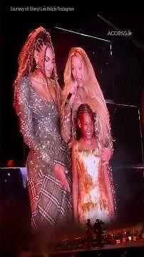 Beyoncé's 7-Year-Old Daughter Rumi Adorably Hugs Her On Stage