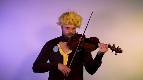 violin medley: coffin dance, megalovania, and giorno's theme