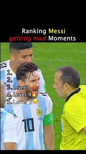 RANKING THE ANGRIEST MESSI MOMENTS 🔥 #messi #edit #worldcup #ranking