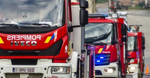 Trois casernes de pompiers ont été engagées sur un feu de bâtiment à Longvilly (Bastogne)