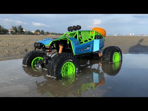 RC Monster Truck Beach Adventure!