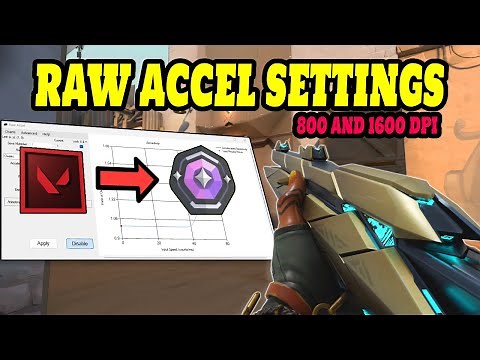 800 & 1600 DPI Best Raw Accel Settings for Valorant | The BEST Raw Accel Guide