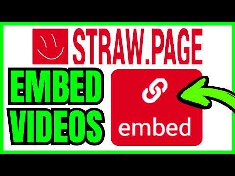 How To EMBED A VIDEO In StrawPage (QUICK & EASY) 2026