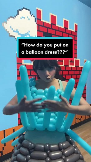 Putting on a Balloon Dress Tutorial by Paris Cosplays