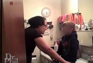 Who The F*ck Does That? Bad Mormom Mother Giving This Adopted Boy Cold Hot Sauce Showers As Punishment!