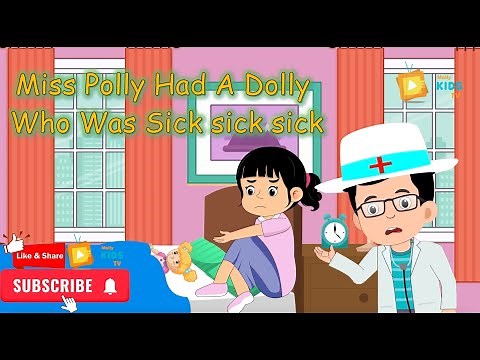 Miss Polly Had a Dolly Who Was Sick Sick Sick | Nursery Rhymes | #mellykidstv #englishrhymes #rhymes