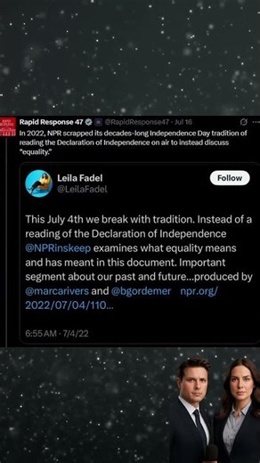 NPR Drops Declaration Reading | Includes Synthetic Voiceover