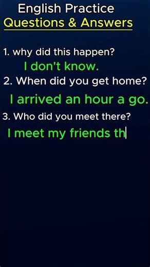 Questions and Answers using the word did