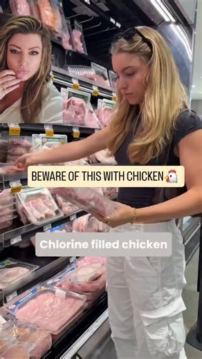 Ever notice chicken labeled “may contain up to 5% retained water” and think it’s no big deal? Here’s what most people don’t realize… That “extra water” usually comes from industrial wash systems used during processing to cool and sanitize the meat. And in most conventional poultry plants, that water is chlorinated to kill bacteria like Salmonella. So no, the label doesn’t say “chlorine”… But that retained water may have been exposed to chlorine and chemical disinfectants. Which means you’re not 