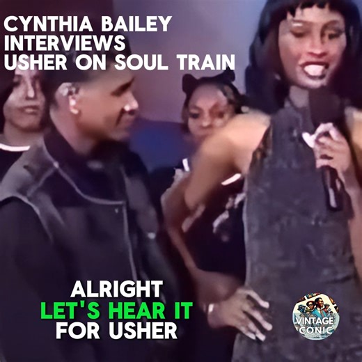 Cynthia Bailey chops it up with a young Usher on Soul Train—90s gold 🎤🔥 #Throwback #SoulTrainLegends #Usher #CynthiaBailey | Vintage & Iconic African American Everything