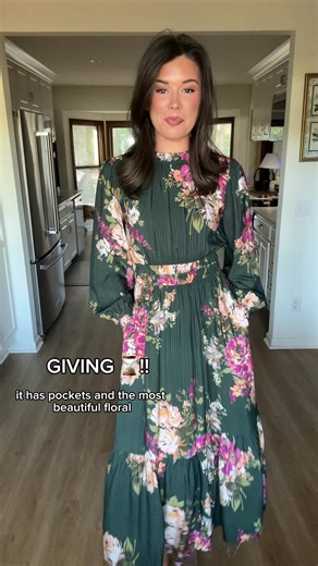 4.3K views | Flattering, pockets, stunning floral- this dress is checking ALL the boxes! Perfect dress for fall weddings, fall family photos, and something you will have forever! Small-3XL, Only $72, and ships fast + FREE from Madison, AL! | Discount Divas | Facebook
