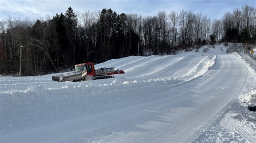 Snow making and grooming underway at Winter Park Ski Area in Kewaunee County
