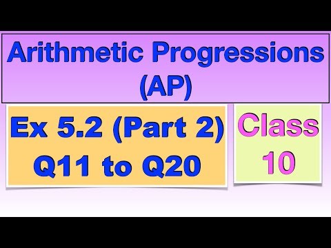 Ex 5.2 Q11 to Q20 Arithmetic Progressions Ch 5 Class 10 NCERT CBSE PSEB Maths