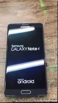 Hardreset remise à zéro Samsung galaxy note 4 N910F