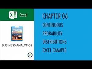 Business Analytics Chapter06 Excel (Probability Distribution)