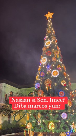 1.8M views · 40K reactions | Missing si Sen. Imee Marcos kahapon. Pagkatapos ng mga patutsada niya kay PBBM, marami tuloy nagtanong: “Nasaan na siya?” #Christmaslightingmalacañang #Nasaansiimeemarcos #familymarcos | Good Gov Corner | Facebook