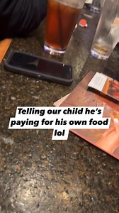 Telling our son he’s paying for his own food 🤣🤣🤣 | Aviar Robinson